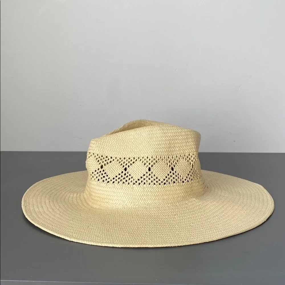 Brixton Joanna IV Natural Straw Hat Sz 7 / S (fits M) Vacation Sprint Break Boho